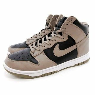 ナイキ(NIKE)のナイキ WMNS Dunk High Moon スニーカー 黒 ベージュ 28(スニーカー)