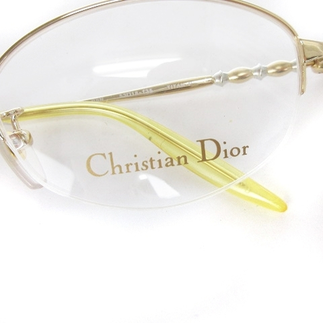 Christian Dior(クリスチャンディオール)のクリスチャンディオール メガネ 眼鏡 ベージュ 53▢18 135 ■SM1 コスメ/美容のスキンケア/基礎化粧品(その他)の商品写真