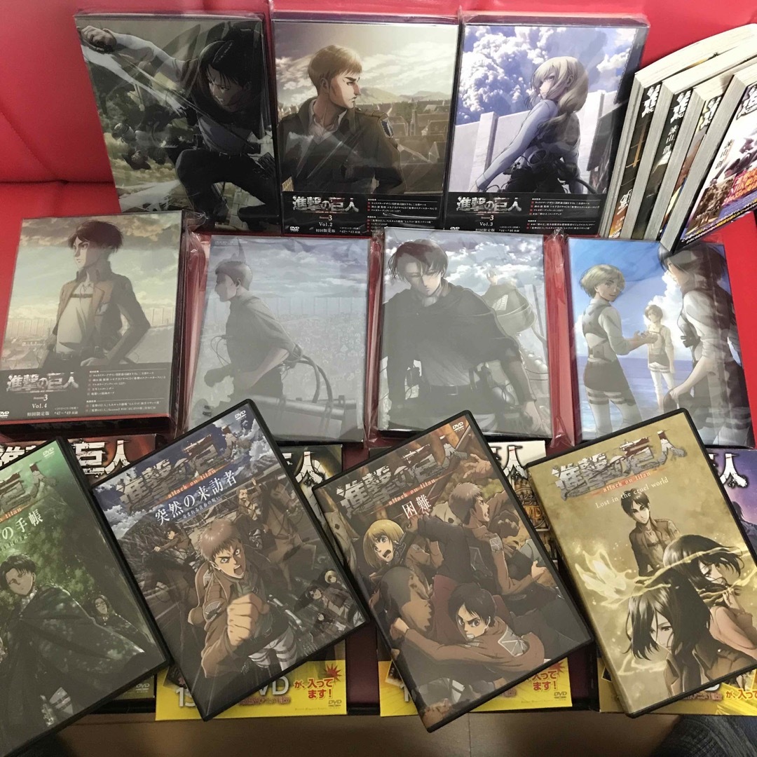 美品】進撃の巨人 Season3 全7巻セット DVD+OAD 美品】進撃の巨人 Season3 全7巻セット DVD+OAD