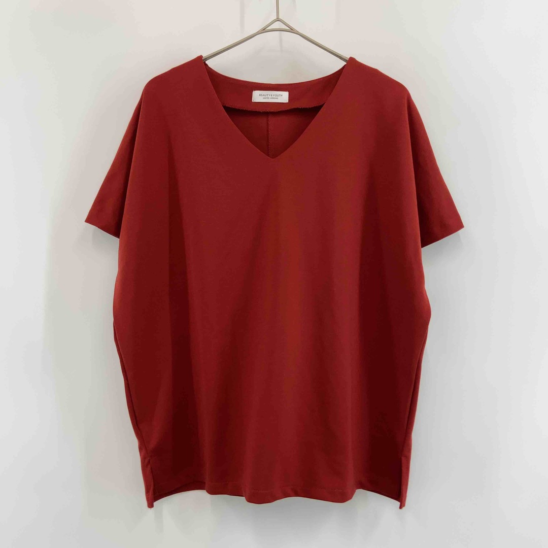 BEAUTY&YOUTH UNITED ARROWS(ビューティアンドユースユナイテッドアローズ)のBEAUTY&YOUTH UNITED ARROWS ビューティーアンドユースユナイテッドアローズ レディース Tシャツ（半袖）赤系 レディースのトップス(Tシャツ(半袖/袖なし))の商品写真
