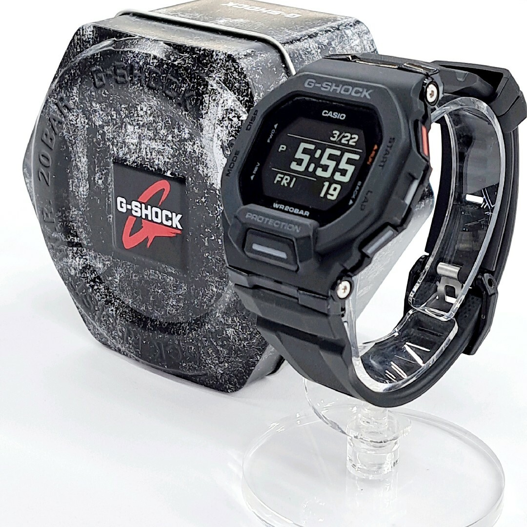 G-SHOCK(ジーショック)のカシオ ジーショック G-SHOCK ジースクワッド 黒 GBD-200 ケース メンズの時計(腕時計(デジタル))の商品写真