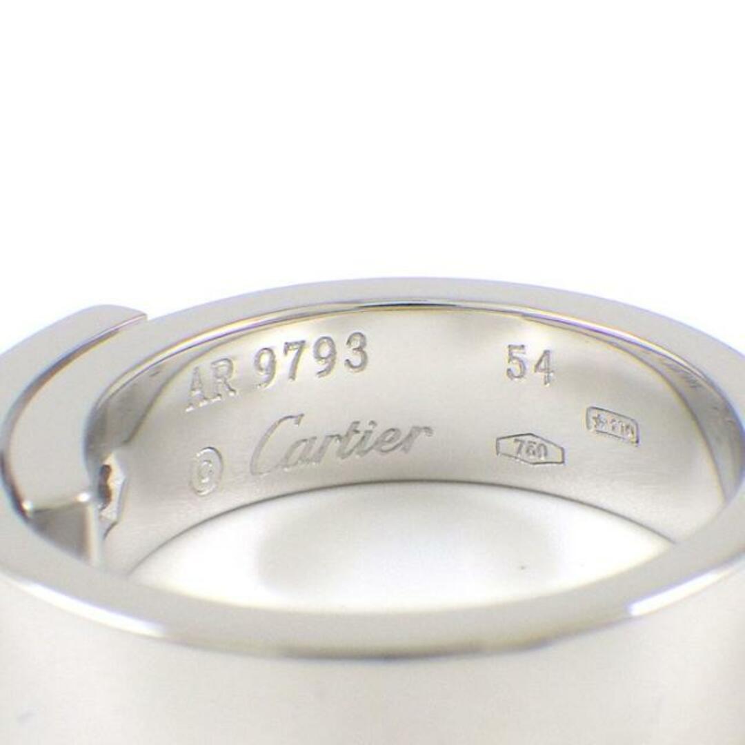Cartier(カルティエ)のカルティエ Cartier リング アニバーサリー 1ポイント ダイヤモンド K18WG 14号 / #54 【中古】 レディースのアクセサリー(リング(指輪))の商品写真