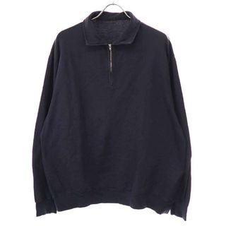 コモリ(COMOLI)のCOMOLI コモリ 23SS コットンシルクジャージ ハーフジップPO プルオーバー ネイビー 3 X01-05017(Tシャツ/カットソー(七分/長袖))