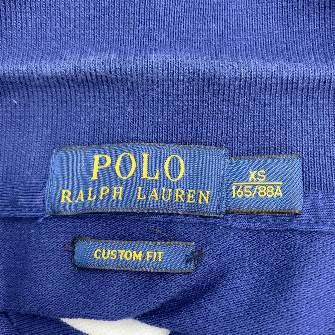 POLO RALPH LAUREN(ポロラルフローレン)のPOLO RALPH LAUREN ポロラルフローレン メンズ ポロシャツ　ボーダー　ロゴ刺繍　青 メンズのトップス(ポロシャツ)の商品写真