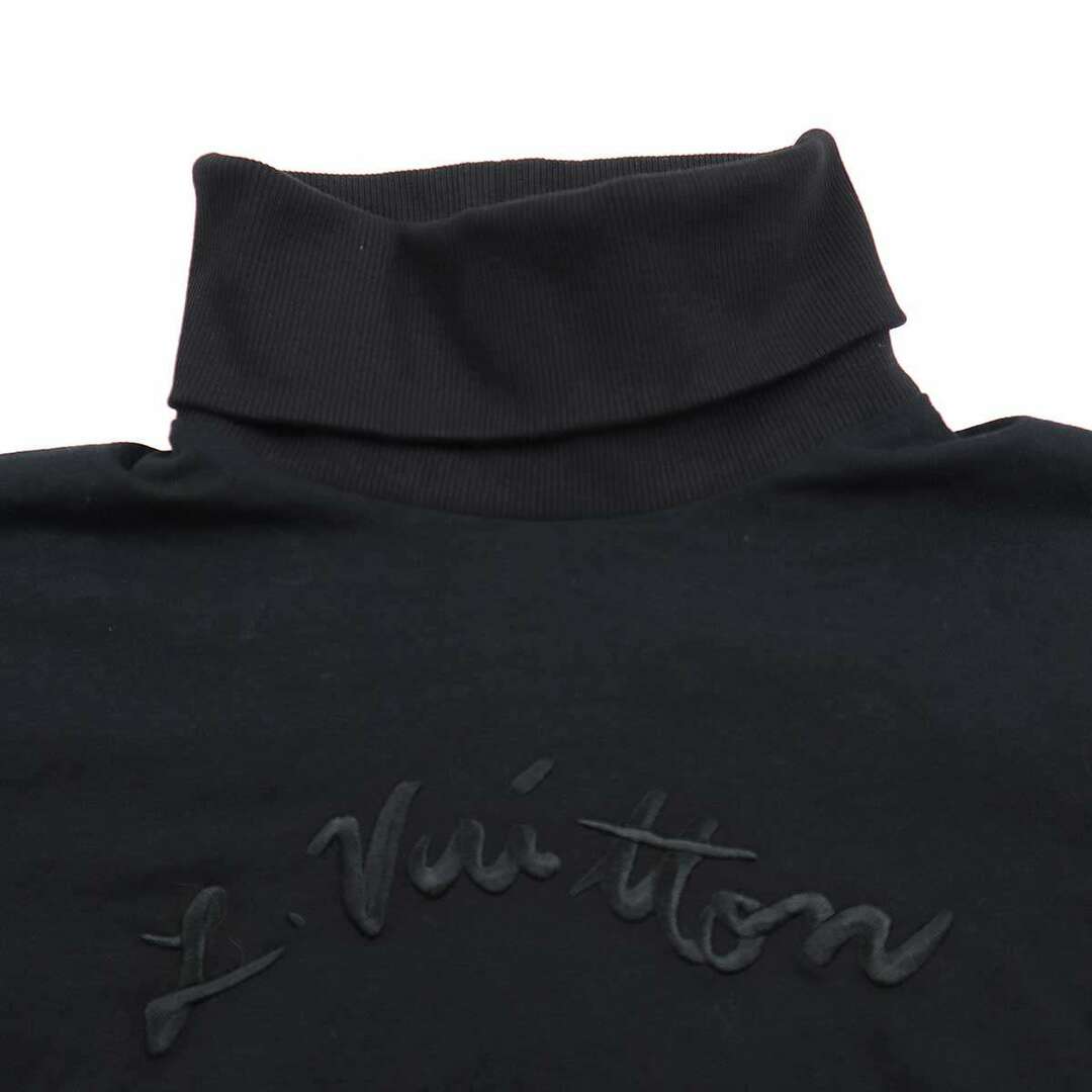 LOUIS VUITTON(ルイヴィトン)のLOUIS VUITTON ルイヴィトン 22SS エンブロイダリータートルネック カットソー ブラック M I05 HMY11W メンズのトップス(Tシャツ/カットソー(七分/長袖))の商品写真