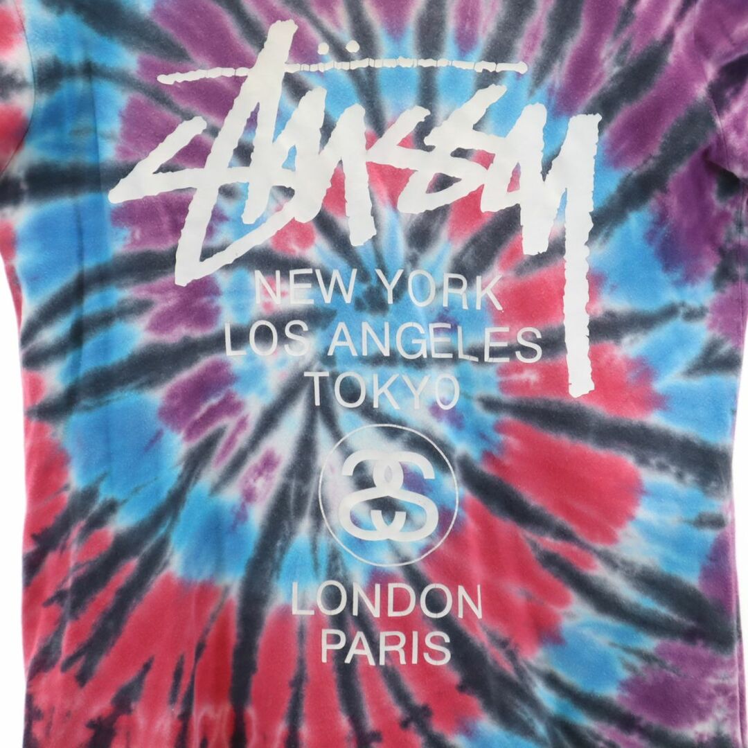 STUSSY(ステューシー)のステューシー プリント 半袖 タイダイ染め Tシャツ S STUSSY メンズ 古着 【240322】 メール便可 メンズのトップス(Tシャツ/カットソー(半袖/袖なし))の商品写真