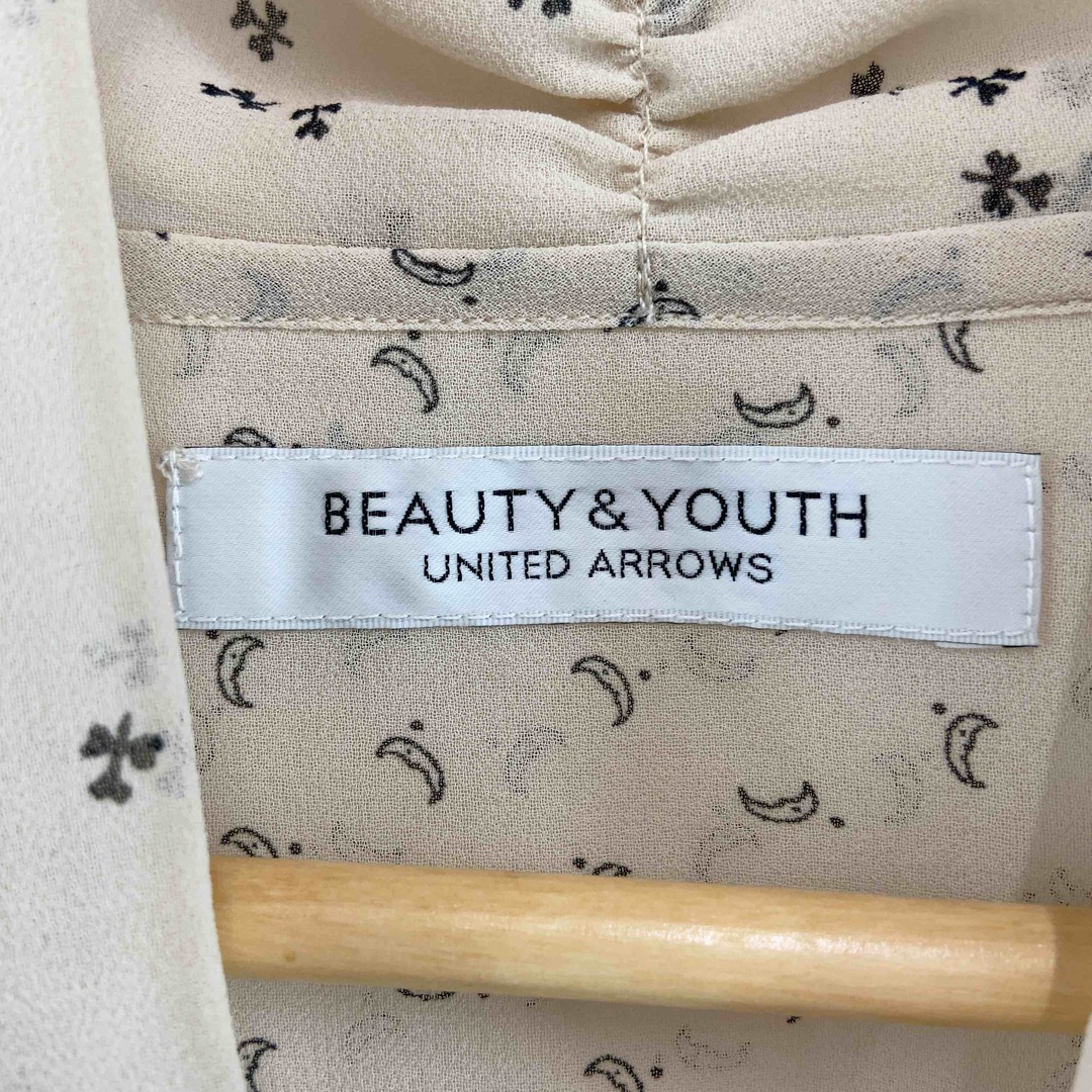 BEAUTY&YOUTH UNITED ARROWS(ビューティアンドユースユナイテッドアローズ)のBEAUTY&YOUTH UNITED ARROWS ビューティーアンドユースユナイテッドアローズ レディース 長袖シャツ/ブラウス 総柄 シアーシャツ レディースのトップス(シャツ/ブラウス(長袖/七分))の商品写真