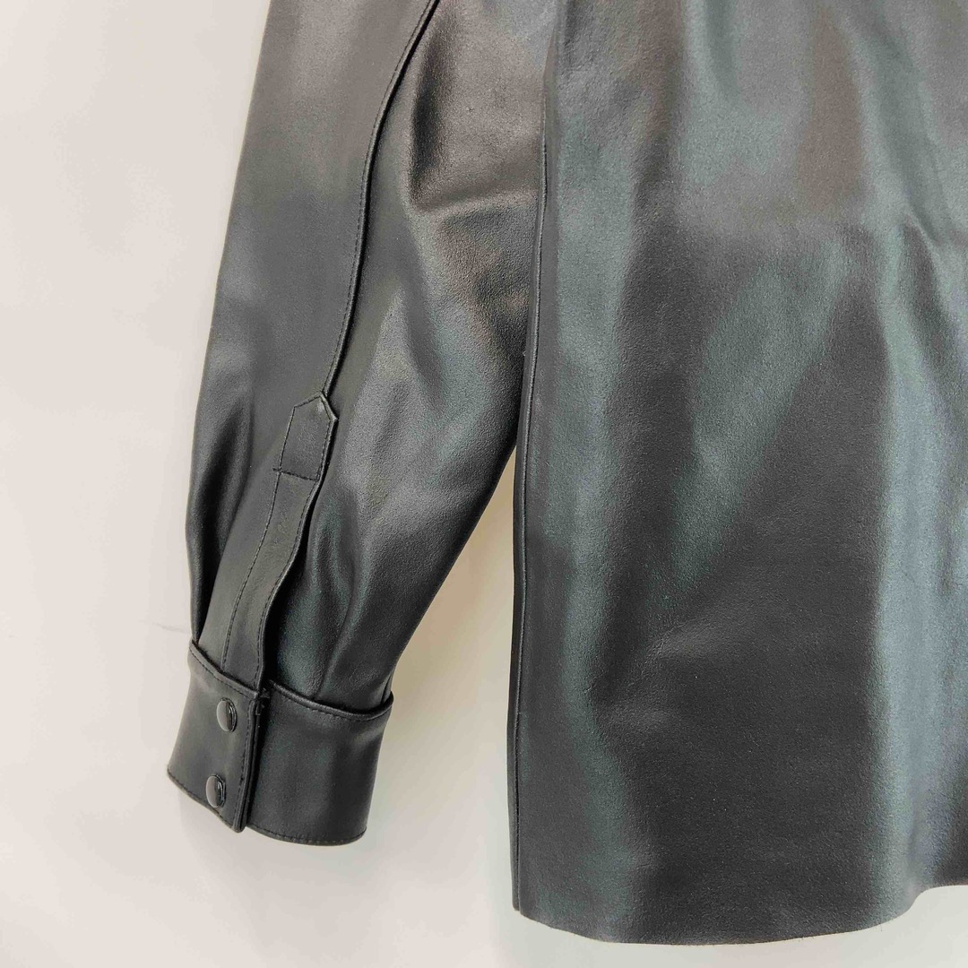 Ville D'Espoirヴィルディスポワール メンズ レザージャケット ブラック カーバーオール フールジップ メンズのジャケット/アウター(レザージャケット)の商品写真