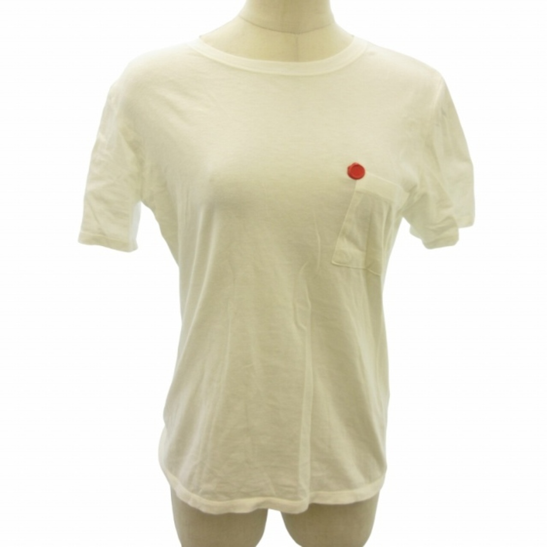 ISSEY MIYAKE(イッセイミヤケ)のイッセイミヤケ ポケットＴシャツ カットソー 半袖 白 ホワイト M レディースのトップス(Tシャツ(半袖/袖なし))の商品写真