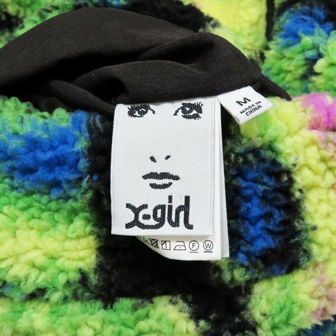 X-girl(エックスガール)のx-girl REVERSIBLE BOA BLOUSON ジャケット ブルゾン レディースのジャケット/アウター(ブルゾン)の商品写真