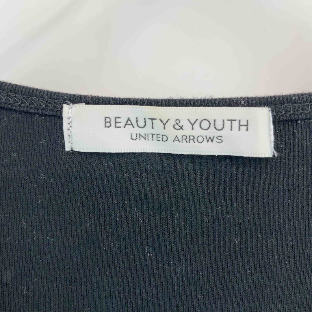 BEAUTY&YOUTH UNITED ARROWS(ビューティアンドユースユナイテッドアローズ)のBEAUTY&YOUTH UNITED ARROWS ビューティーアンドユースユナイテッドアローズ レディース Tシャツ 黒 レディースのトップス(Tシャツ(長袖/七分))の商品写真