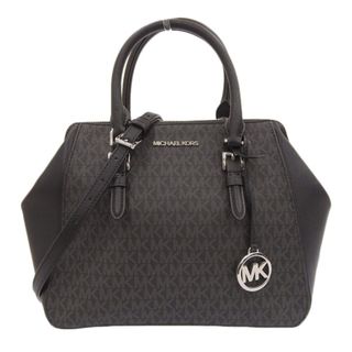 マイケルコース(Michael Kors)の【中古】MICHAEL KORS マイケルコース レザー シャーロット ラージ サッチェル 2WAY ハンドバッグ 35T0SCFS3B ブラック gy(その他)