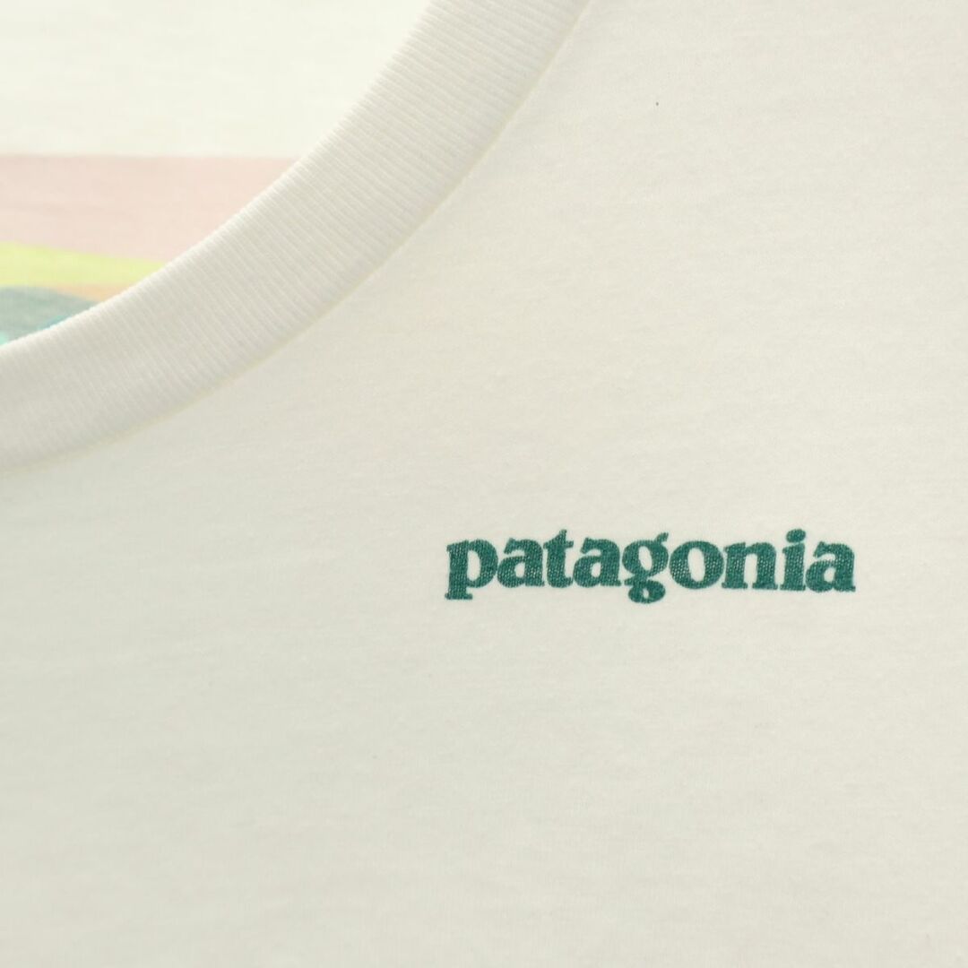 patagonia(パタゴニア)のパタゴニア アウトドア バックプリント 半袖 Tシャツ XS 白 patagonia レディース 古着 【240322】 メール便可 レディースのトップス(Tシャツ(半袖/袖なし))の商品写真