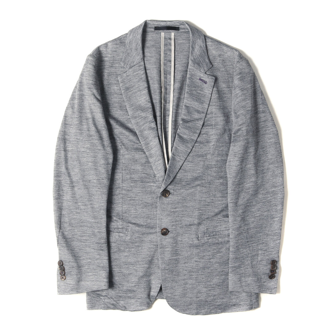 Paul Smith(ポールスミス)のPaul Smith ポールスミス ジャケット サイズ:L リネン ジャージー 2B テーラードジャケット LINEN JERSEY JACKET 183053 1599K アンコン ヘザーグレー アウター ブレザー 上着 日本製【メンズ】【中古】 メンズのジャケット/アウター(テーラードジャケット)の商品写真