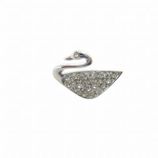 スワロフスキー(SWAROVSKI)のスワロフスキー 美品 白鳥 ピンズ ブローチ ピンバッジ スワン アクセサリー(ブローチ/コサージュ)