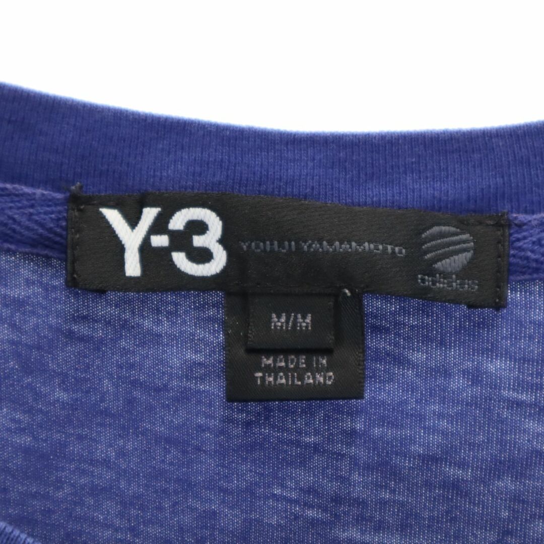 Y-3(ワイスリー)のワイスリー 半袖 Tシャツ M 青系 Y-3 Yohji Yamamoto adidas メンズ 古着 【240322】 メール便可 メンズのトップス(Tシャツ/カットソー(半袖/袖なし))の商品写真