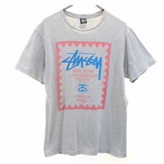 ステューシー(STUSSY)のステューシー 半袖 Tシャツ M グレー STUSSY メンズ 古着 【240322】 メール便可(Tシャツ/カットソー(半袖/袖なし))