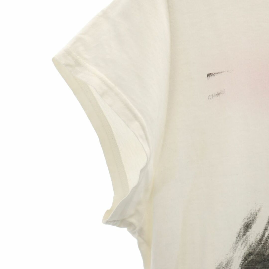 HYSTERIC GLAMOUR(ヒステリックグラマー)のヒステリックグラマー 日本製 プリント 半袖 Tシャツ ホワイト HYSTERIC GLAMOUR レディース 古着 【240322】 メール便可 レディースのトップス(Tシャツ(半袖/袖なし))の商品写真
