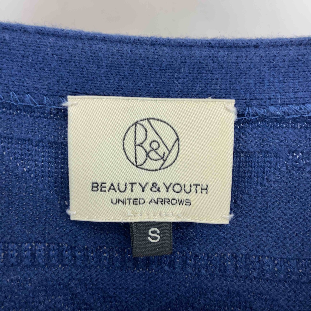 BEAUTY&YOUTH UNITED ARROWS(ビューティアンドユースユナイテッドアローズ)のBEAUTY&YOUTH UNITED ARROWS ビューティーアンドユースユナイテッドアローズ メンズ ニット　セーター　Vネック　青 メンズのトップス(ニット/セーター)の商品写真