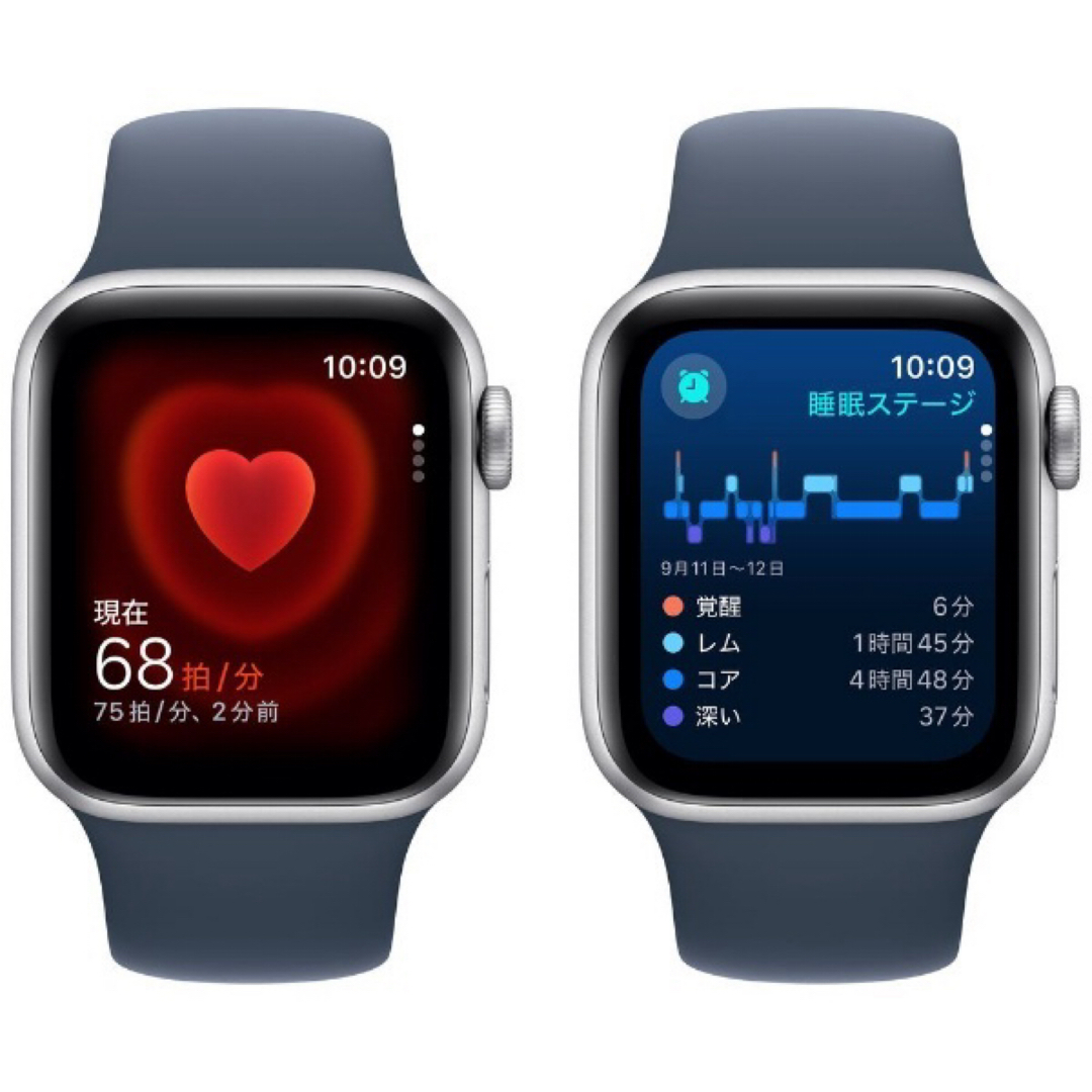 Apple Watch(アップルウォッチ)のApple Watch SE (Gen2) 44mm GPS+セルラーシルバー スマホ/家電/カメラのスマホ/家電/カメラ その他(その他)の商品写真