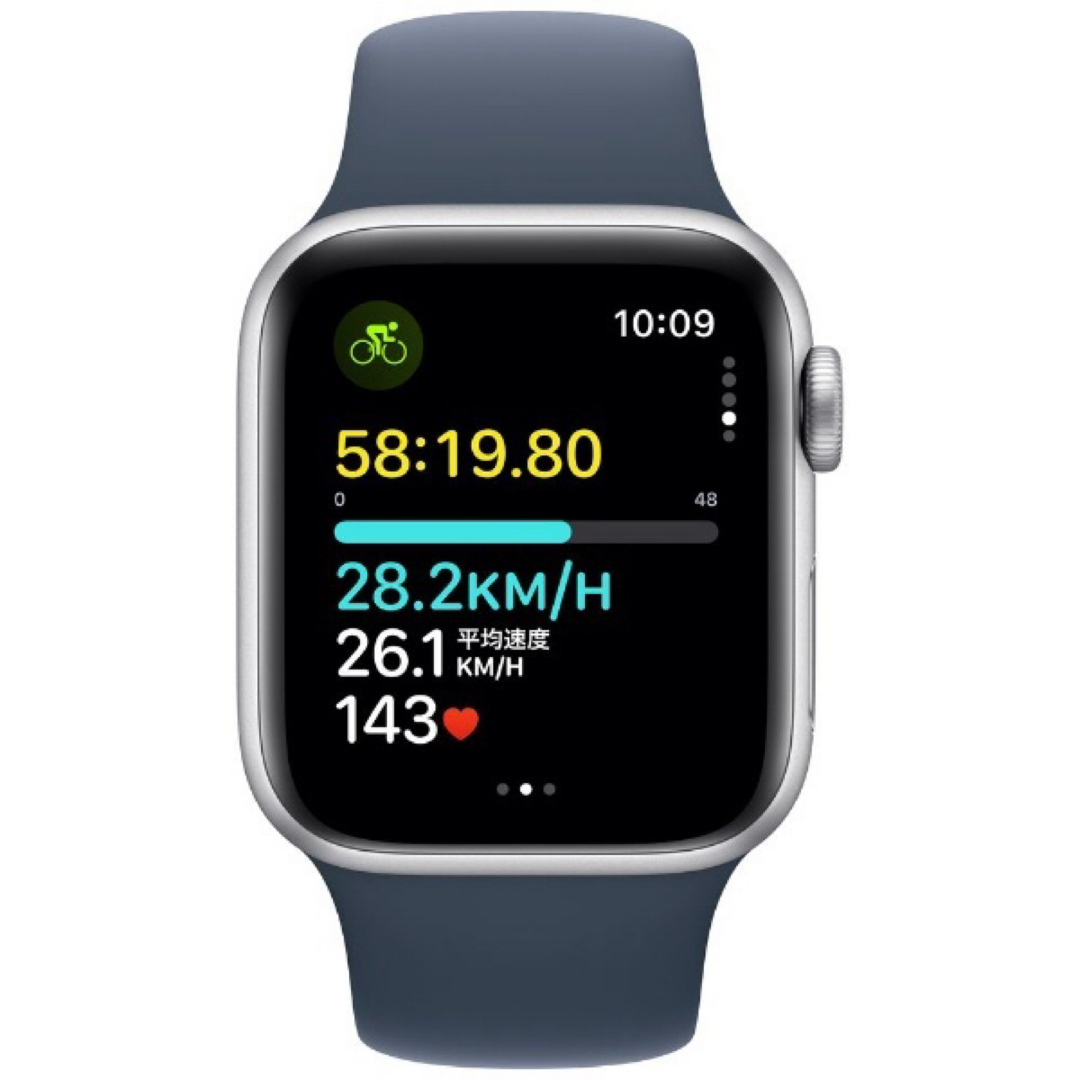 Apple Watch(アップルウォッチ)のApple Watch SE (Gen2) 44mm GPS+セルラーシルバー スマホ/家電/カメラのスマホ/家電/カメラ その他(その他)の商品写真