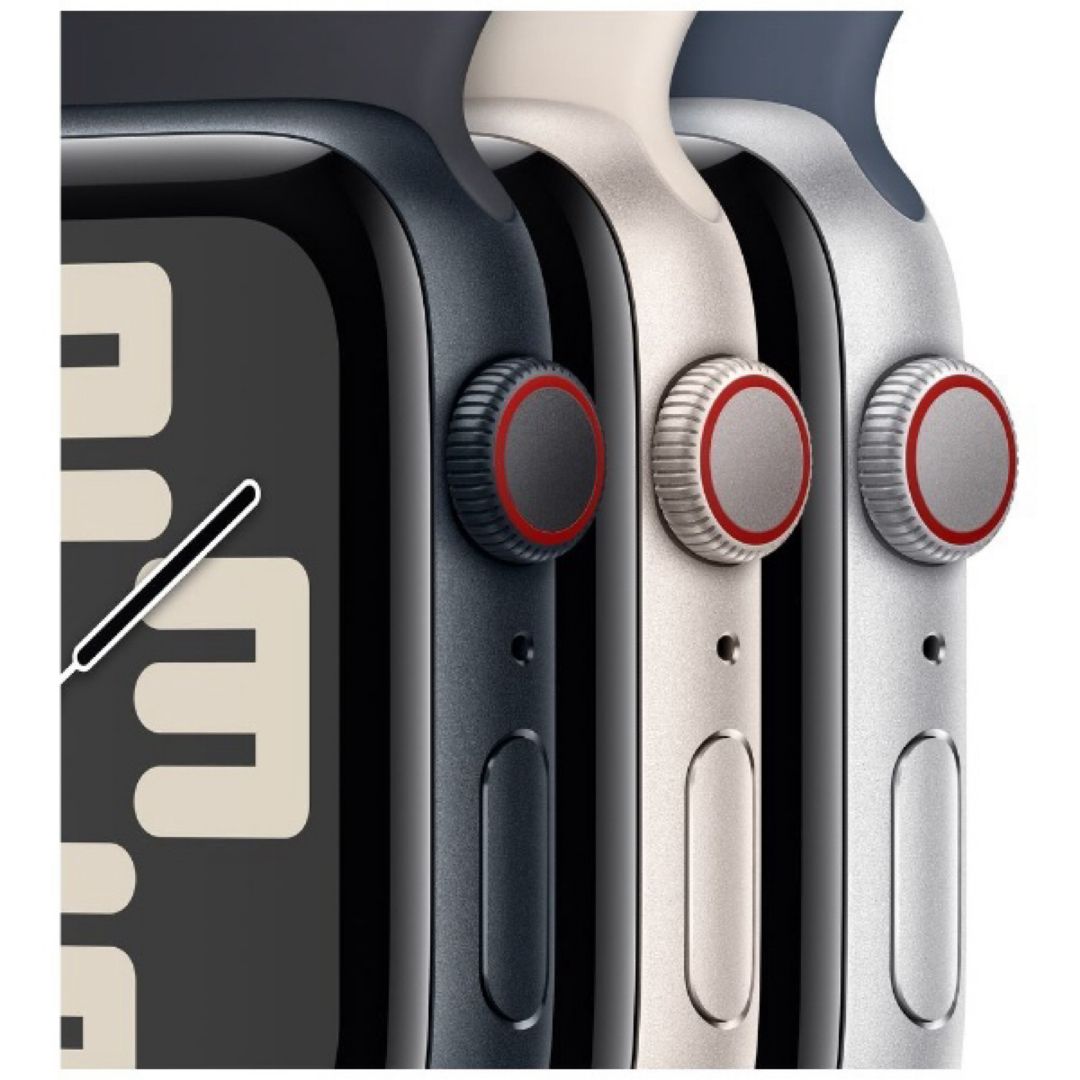 Apple Watch(アップルウォッチ)のApple Watch SE (Gen2) 44mm GPS+セルラーシルバー スマホ/家電/カメラのスマホ/家電/カメラ その他(その他)の商品写真