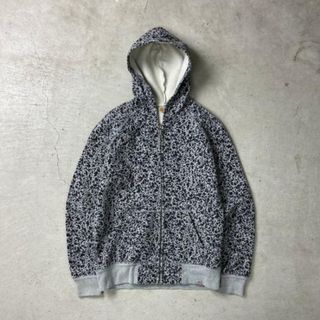 カーハート(carhartt)のCarhartt カーハート 総柄 フルジップ スウェットパーカー メンズS(パーカー)