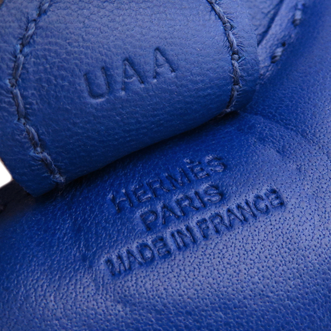 Hermes(エルメス)のエルメス HERMES バッグチャーム ロデオPM アニューミロ ブルーフランス 青 単色  U刻印（2022年製） 【箱】【中古】 レディースのファッション小物(その他)の商品写真