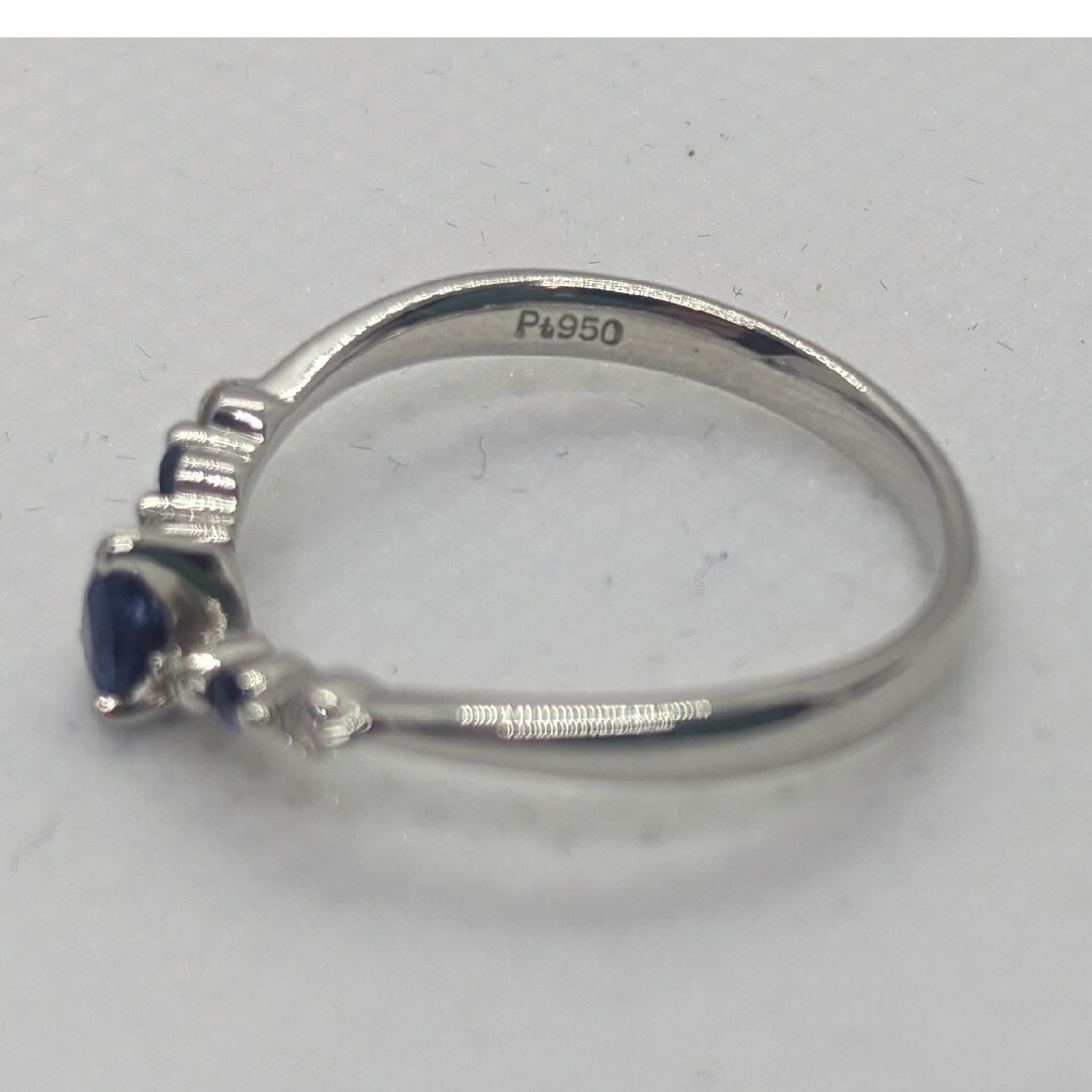 天然ダイヤ＆ブルーサファイア　リング レディースのアクセサリー(リング(指輪))の商品写真