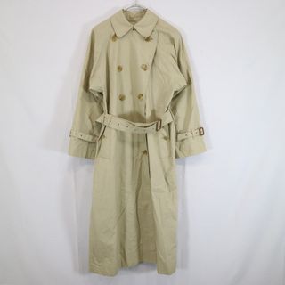 バーバリー(BURBERRY)の90年代 イングランド製 Burberrys バーバリーズ トレンチ コート 防寒  ヨーロッパ古着 アイボリー (レディース  M相当) 中古 古着 N8519(ロングコート)