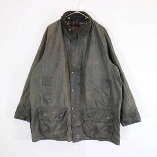 バーブァー(Barbour)の90年代 Barbour バブアー ビューフォート オイルドジャケット 防寒 アウター 3ワラント ダークグレー (メンズ C46/117CM) 中古 古着 N8531(その他)