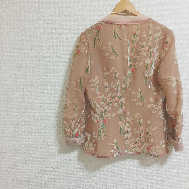♡vintage see-through flower jacket♡ レディースのジャケット/アウター(テーラードジャケット)の商品写真
