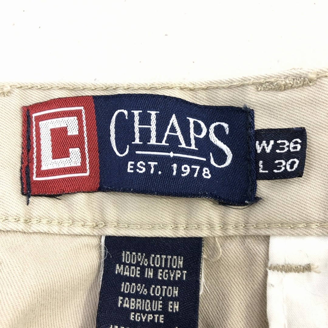 SALE/// CHAPS チャップス チノ パンツ ベージュ (メンズ 36/30) 中古 古着 P1808 メンズのパンツ(その他)の商品写真