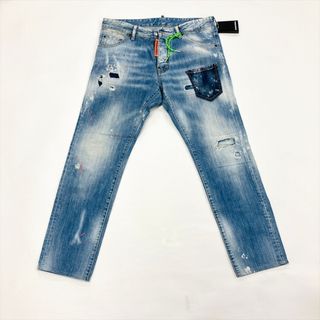 ディースクエアード(DSQUARED2)のディースクエアード DSQUARED2 デニムパンツ コットン S74LB0599 ブルー 48 COOL GUY JEAN メンズ【中古】(デニム/ジーンズ)