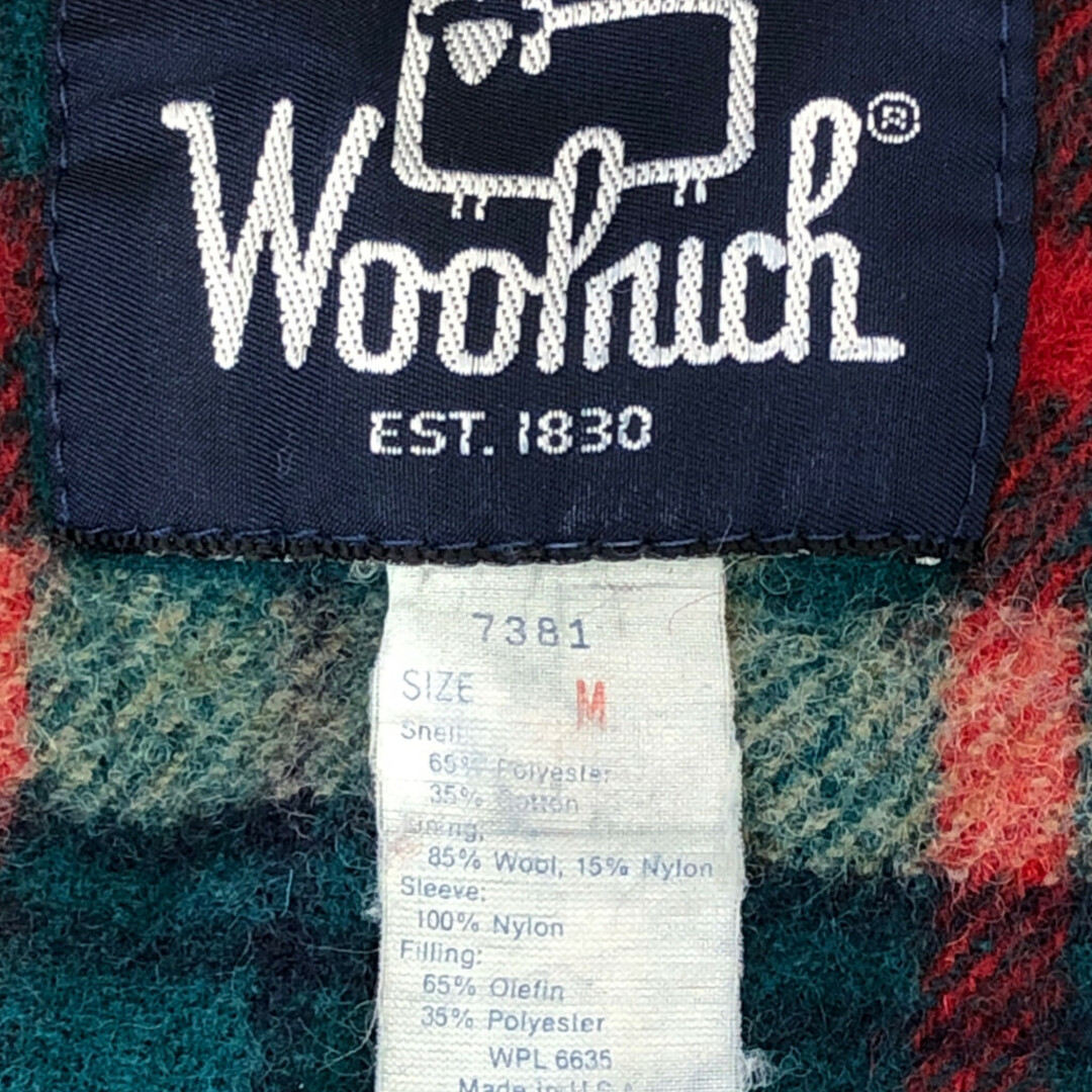 WOOLRICH(ウールリッチ)の80年代 USA製 WOOLRICH ウールリッチ マウンテンジャケット アウター アウトドア ベージュ (メンズ M) 中古 古着 P9212 メンズのジャケット/アウター(その他)の商品写真