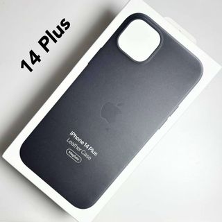 アップル(Apple)のアップル純正 iPhone 14 PLUS レザーケース ミッドナイト(iPhoneケース)