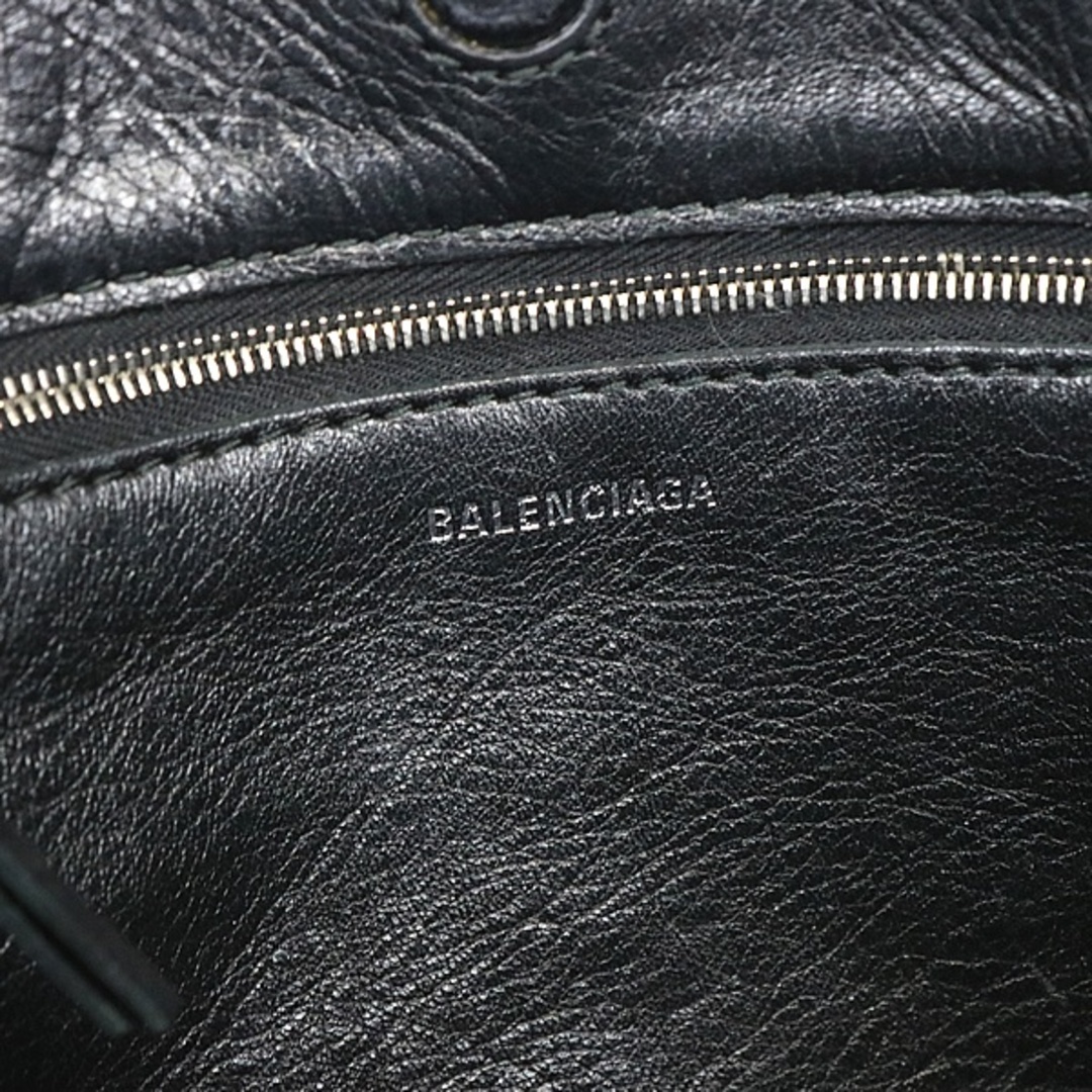 Balenciaga(バレンシアガ)のBALENCIAGA 銀座店 バレンシアガ グラフィティ ペーパー レザー 2WAYバッグ 黒 94361 レディースのバッグ(ハンドバッグ)の商品写真