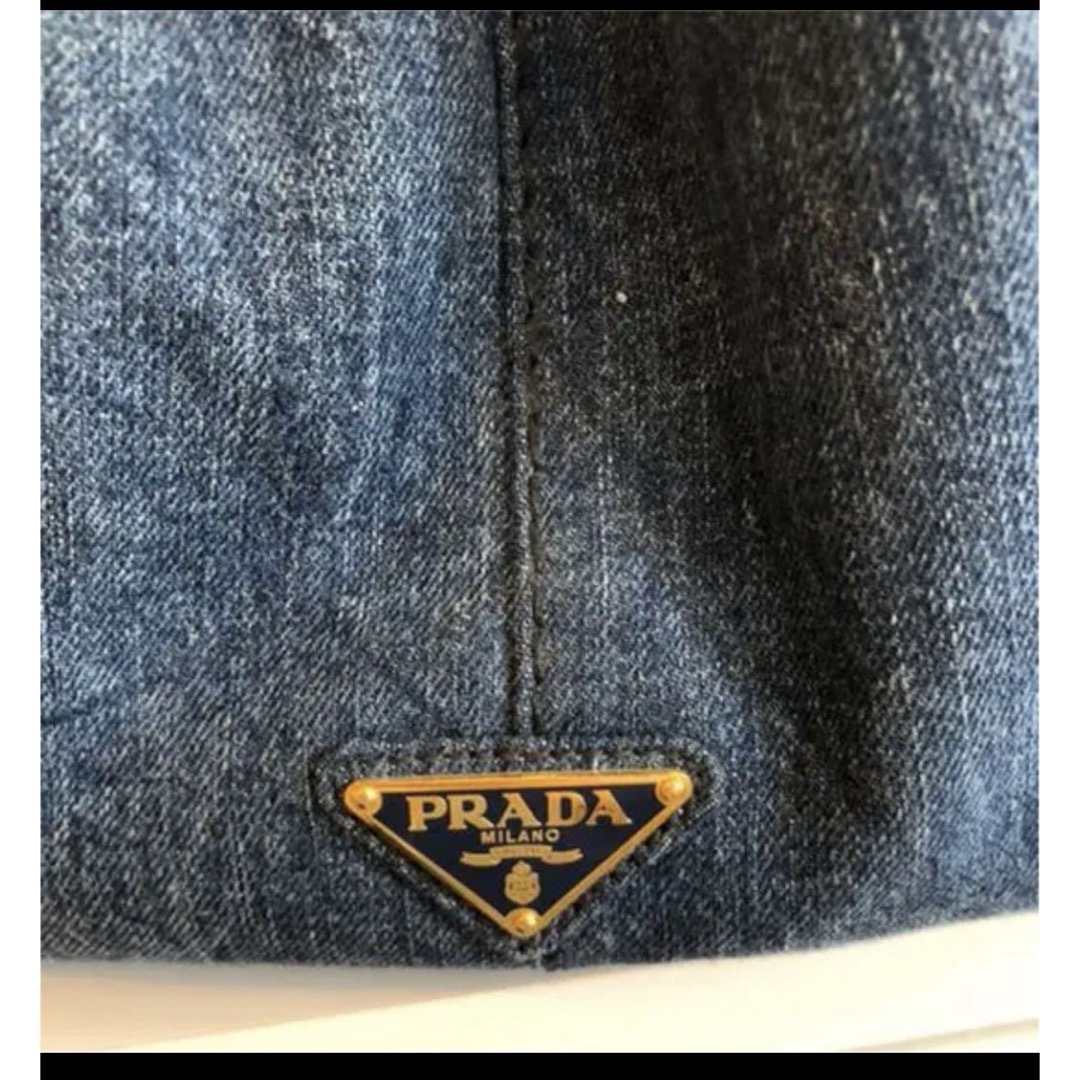 PRADA(プラダ)の美品 プラダ PRADA カナパ デニム トートバック レディースのバッグ(トートバッグ)の商品写真