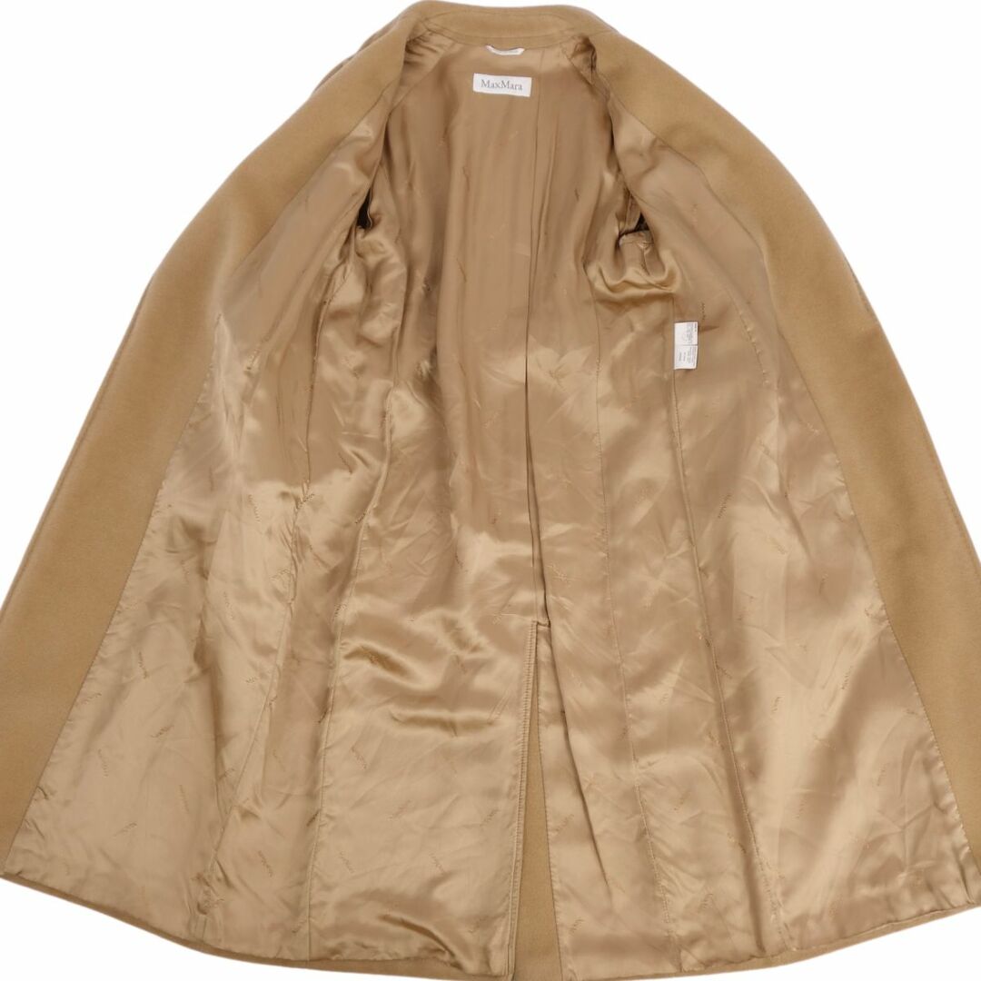 Max Mara(マックスマーラ)のマックスマーラ Max Mara コート 白タグ ロングコート ラップコート ウール カシミヤ アウター レディース JI40 USA6 FB38(M相当) ブラウン レディースのジャケット/アウター(その他)の商品写真