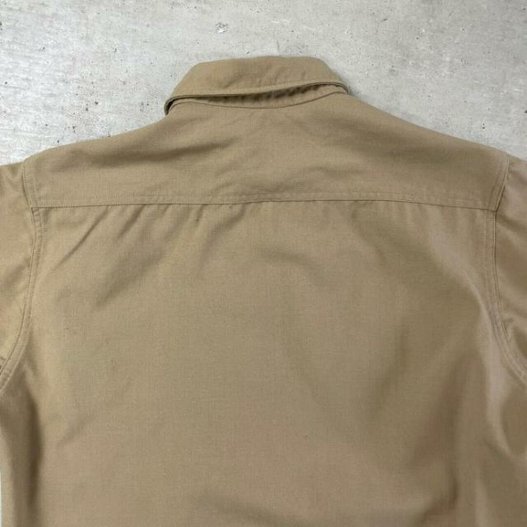 50年代~60年代 米軍実品 USMC 長袖 コットンツイル ミリタリーサービスドレスシャツ ワッペン メンズM-L相当 エンタメ/ホビーのミリタリー(戦闘服)の商品写真