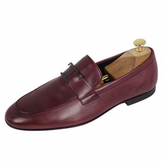 TOD'S - 未使用 トッズ TOD'S ローファー モカシン Tタイムレス T金具 カーフレザー シューズ メンズ 7(26cm相当) ボルドー