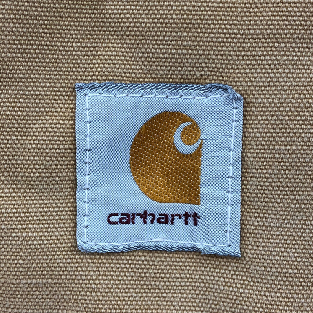 carhartt(カーハート)の【B品】 Carhartt カーハート 中綿 オールインワン つなぎ 大きいサイズ ワーク ベージュ (メンズ 2XL相当) 中古 古着 Q0658 レディースのパンツ(オールインワン)の商品写真