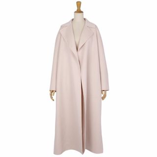 マックスマーラ(Max Mara)の美品 マックスマーラ Max Mara STUDIO コート ロングコート ボタンレス cucito a mano クチートアマーノ アウター レディース JI38 USA4 FB36(S相当) ピンクベージュ(その他)