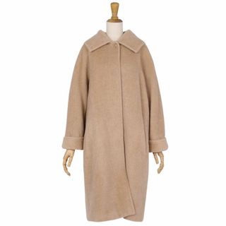 マックスマーラ(Max Mara)の美品 マックスマーラ Max Mara コート 白タグ ロングコート アルパカ ウール アウター レディース JI36 USA2 FB34(S相当) ブラウンベージュ(その他)