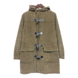 Thomas Burberry トーマスバーバリー コーデュロイ ダッフルコート ブラウン (メンズ L相当) 中古 古着 Q0671(トレンチコート)