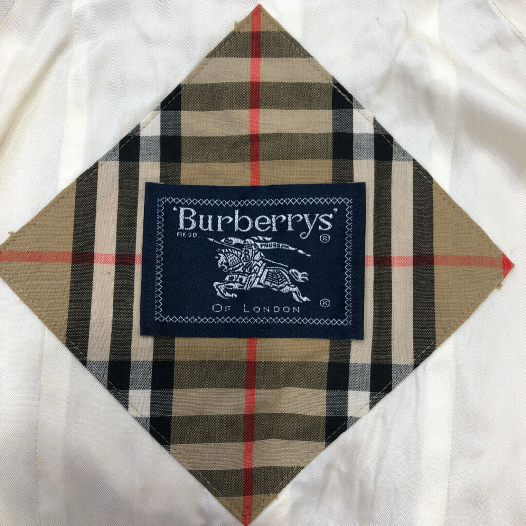 BURBERRY(バーバリー)のUSA製 Burberrys バーバリーズ ステンカラーコート バルマカーンコート イエロー (レディース 10) 中古 古着 Q0673 レディースのジャケット/アウター(ロングコート)の商品写真