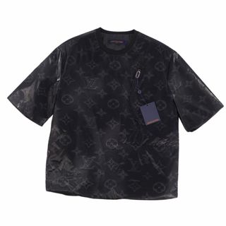 LOUIS VUITTON - LOUIS VUITTON シルク ロゴプリント オープンカラー 