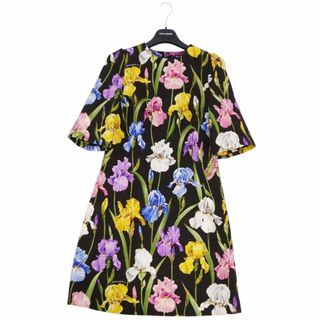 美品 ドルチェ&ガッバーナ DOLCE&GABBANA ワンピース ノースリーブ 花柄 コットン シルク トップス レディース イタリア製 38(M相当) マルチカラー