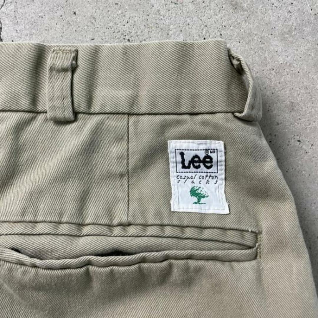 Lee(リー)の70〜80年代 USA製 Lee リー コットンスラックスパンツ 2タック ワイドチノパンツ メンズW34 メンズのパンツ(その他)の商品写真