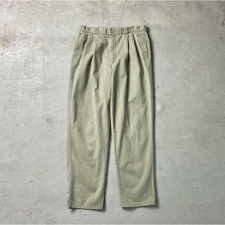 リー(Lee)の70〜80年代 USA製 Lee リー コットンスラックスパンツ 2タック ワイドチノパンツ メンズW34(その他)